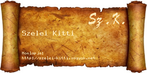 Szelei Kitti névjegykártya